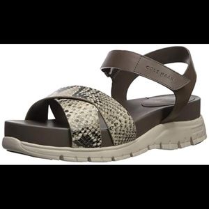 New in Box Cole Haan Zero Grande II Snake Sandals
